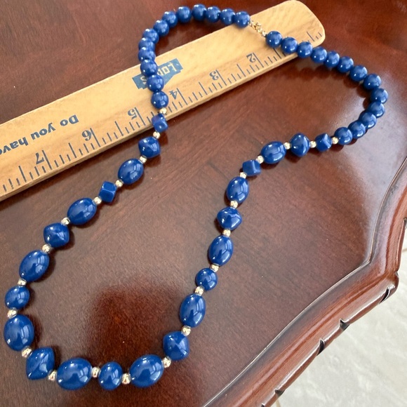 Vintage Jewelry - Vintage Blue Beads Necklace